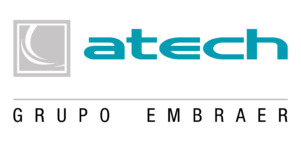 logo atech grupo embraer